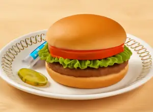 Double Angus 1\4 LBS Hamburger with mayo and toppings