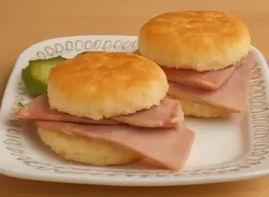 two country ham biscuit