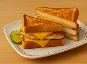 Texas chicken melt with grilled chicken breast