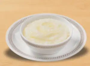 fresh grits bowl made in Southern style at waffle house