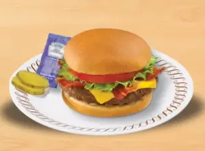 Waffle House Angus 1/4 LBS hamburger with bacon